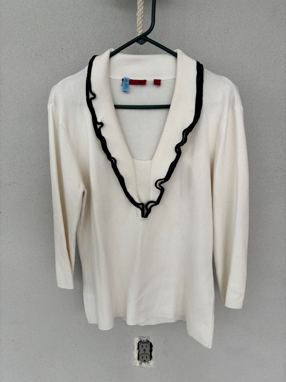 Vintage Cream Light Sweater Coquette Balletcore Downtown Girl Coastal